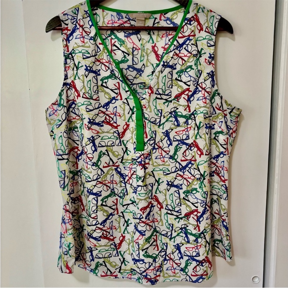 #7 Banana Republic Multicolor Sleeveless Blouse